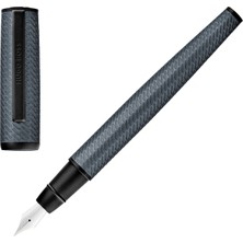 Hugo Boss Arche Pattern Gri Alüminyum Dolma Kalem