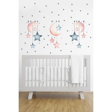 Esa Kids Tatlı Rüyalar Başlıyor! Esatoys Ay, Bulut ve Yıldızlar Duvar Sticker Seti