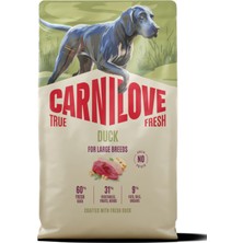 Carnilove  True Fresh Tahılsız Büyük Irk Yetişkin Köpekler için Ördek Etli Kuru Mama 12 kg