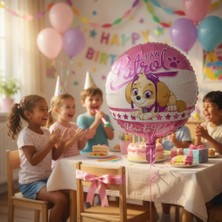 Dodomar Folyo Balon Paw Patrol Skye 45X45 cm Doğum Günü Parti Süsleme Balonu Çocuk Konsept