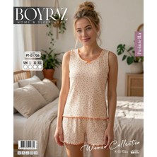 Lindros Boyraz PT-01706 Kadın Pointella Şortlu Takım