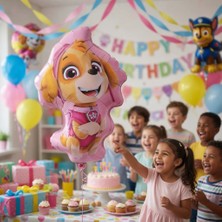 Dodomar Folyo Balon Paw Patrol Skye 48X70 cm Doğum Günü Parti Süsleme Balonu Çocuk Konsept