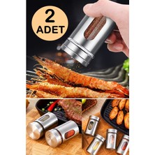 Handanca 2 Adet Paslanmaz Çelik Tuzluk ve Karabiberlik Tuzluk Biberlik Seti