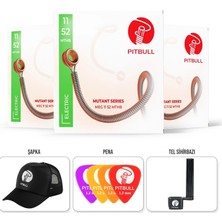 Pitbull Strings Pitbull Mutant Seri Elektro Gitar Teli 11-52 MTHB Metal Türkiye Menşeli Set