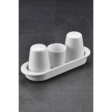 Handanca Beyaz Tuzluk Takımı Thermoplus Kırılmaya Dayanıklı (10'lu)