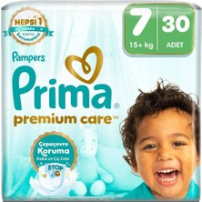 Prima PremiumCare Bebek Bezi Ekonomik Paket 7 Numara 30 Adet Bez