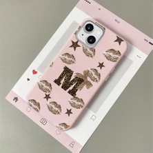 HONTINGA iPhone 14 ile Uyumlu Kılıfı Deri Dokusu Anti Düşme Yumuşak Silikon Telefon Kılıfı Leopar Desen K7-3073