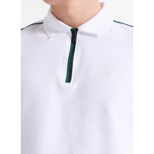 Discovery Expedition D6SM-TST3749 Beyaz Erkek Polo T-Shirt