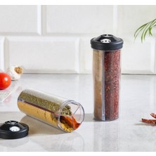 Handanca Tuzluk Üç Bölmeli Baharatlık Tek Hareket Üç Lezzet Pratik ve Hızlı Kullanım