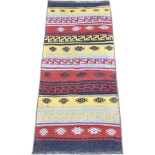 Zehra Abla Halı Vintage Modern Görkemli Bukleli Pamuklu Kilim 7306
