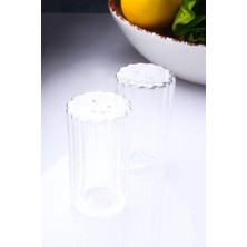 Handanca 2'li El Yapımı Üfleme Cam Tuzluk Biberlik