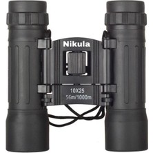 Nacario 10X25 Dürbünü -56M/1000M - Kauçuk Kaplama Siyah