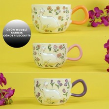 Giftmoda Tavşan Bahçesi Seramik Kupa BM-2382