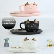 Giftmoda Kedi Temalı Seramik Kahve Seti BM-2360