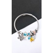 Serenity Yıldızlı Charm Çelik Bileklik