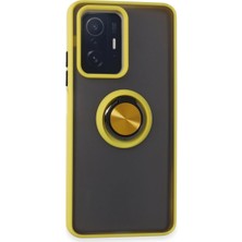 Ne Lazım Bana Mi 11T Pro Kılıf Montreal Yüzüklü Kapak - Sarı