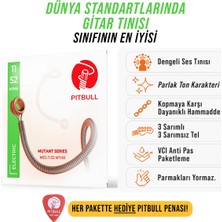 Pitbull Strings Mutant Seri Kopmalara Karşı Esnekliği Artırılmış Elektro Gitar Teli Takım + Pena Meg