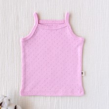 Mimu Baby %100 Pamuk Pointel Askılı Reçme Atlet - Pembe