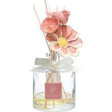 Missi Crystal Bloom Collection Rose-Parlak Sırlı Seramik Çiçekli Oda Kokusu-Iris Pudra