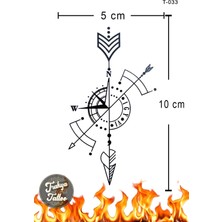 Trakya Tattoo 1-2 Hafta Kalıcı Minimal Pusula Geçici Dövme