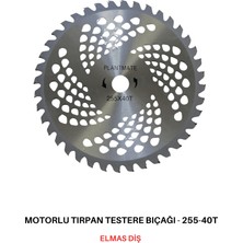 Motorlu Tırpan Testere Bıçağı - 40 Diş 255X25,4 x 40 Elmas Testere
