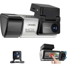 İnox Dijital Inox X603 3 Kameralı 2k Ultra Hd Araç Içi ve Dışı Kamera Wifi 6 Gece Görüşlü Park Modlu Dashcam