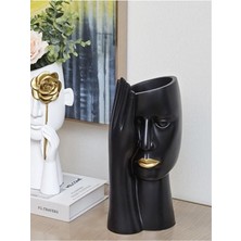 Handanca Eli Yüzünde Büyük Boy Vazo 13*27 cm