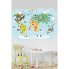 Esa Kids Küçük Gezginler Için Dünya Turu Başlıyor! Esatoys Renkli Dünya Haritası Stickerı