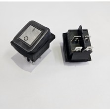Hatfon Elektronik Anahtar Büyük On ~ Off Beyaz  Işıklı 16A  KCD2-201N-WW IP67