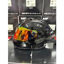 MT Braker Sv Solid A1 Parlak Siyah Kask (Şeffaf Vizörlü Biçimde) Gönderilecektir