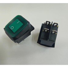 Anahtar Büyük On ~ Off Yeşili Işıklı 16A  KCD2-201N-WG IP67