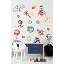 Esa Kids Odanda Yıldızlara Dokun! Esatoys Uzay Temalı Eğitici Duvar Sticker Seti