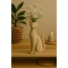 Handanca Kedi Figürlü Vazo 2