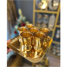 Handanca 6'lı Gold Sunumluk- Dekarasyon Gül Kovası