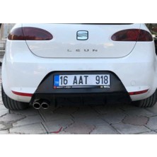 Tuning Vadisi Seat Leon Mk2 Difüzör Makyajlı Kasa Uyumlu 2009 2010 2011 2012 Parlak Siyah