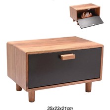 Handanca Akasya Ayaklı Ekmek Dolabı - 01635ABC1