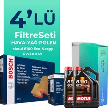 BOSCH Mercedes S350 Filtre Bakım Seti Motul Motor Yağlı (2003-2006) 4 Lü