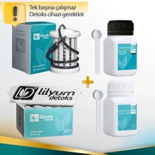 Lilyum Detoks Ayak Detoks Cihazı Sarf Ürünleri Siyah ve Elektrot Temizleme Tozu