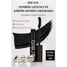 Reva Uzatan Hibrit Maskara - Hybrid Length & Curl Mascara Extra Black - No: 320 - Vegan Temiz Içerik