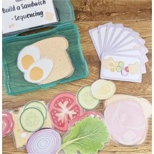 Farcy Kes-Yapıştır-Oyna Sandviç Hazırlama Motor Becerisi Geliştirme Oyunu