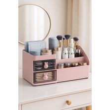 Handanca Makyaj Organizeri Çekmeceli Pembe
