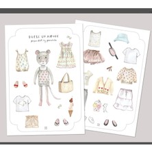 Farcy Kes-Yapıştır-Oyna Vintage Mini Fare Giydirme Oyunu