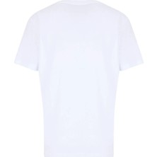 Discovery Expedition D6SL-TST3589 Beyaz Bisiklet Relaxed Düz Kadın T-Shirt