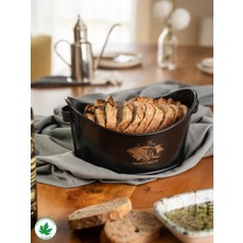 Handanca Metal Kayık Ekmeklik, Gondol Ekmeklik, Ekmek Sepeti, Sunumluk (Fresh Bread Baskılı)