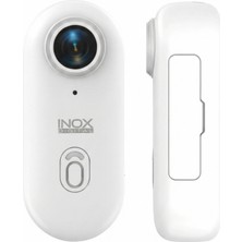 İnox Dijital Inox X605 4K Ultra Hd Wifi Mini Giyilebilir Yaka Kamerası Manyetik Spor Aksiyon ve Vlog Kamera