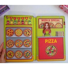 Farcy Kes-Yapıştır-Oyna Bebek Giydirme Pizzacı Dükkan Işletme Oyunu
