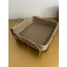 Handanca Kare Metalli Kapiçino Sepet