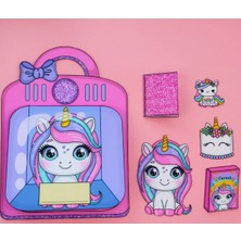 Farcy Kes-Yapıştır-Oyna Unicorn Evi Oyunu