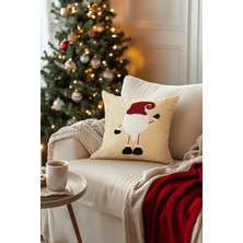 Koza Home Charm Noel Baba Punch Işleme Bej Kırlent 43X43 35251A