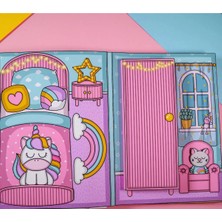 Farcy Kes-Yapıştır-Oyna Unicorn Evi Oyunu